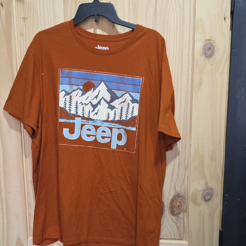 Jeep Men's Rust Mountain Graphic Tee